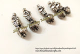 Kolhapuri Beads Antique Silver Peacock Pattern 32.Sold Per piece!