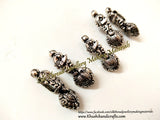 Kolhapuri Beads Antique Silver Peacock Pattern 32.Sold Per piece!