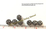 Antique Gold / silver 12mm Round metal Designer spacer Beads.Sold per piece!