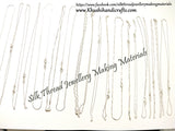 Silver necklace chains