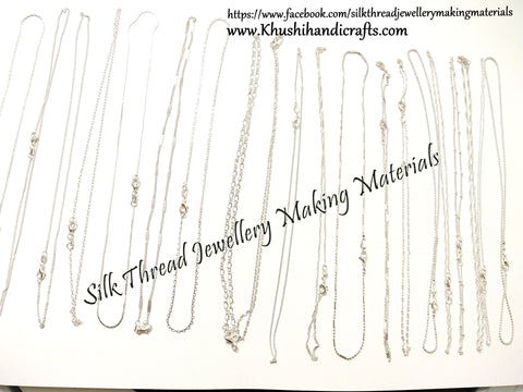 20 assorted 925 Sterling Silver Link Necklace Set Chains with Lobster Clasps used for Jewellery Making .