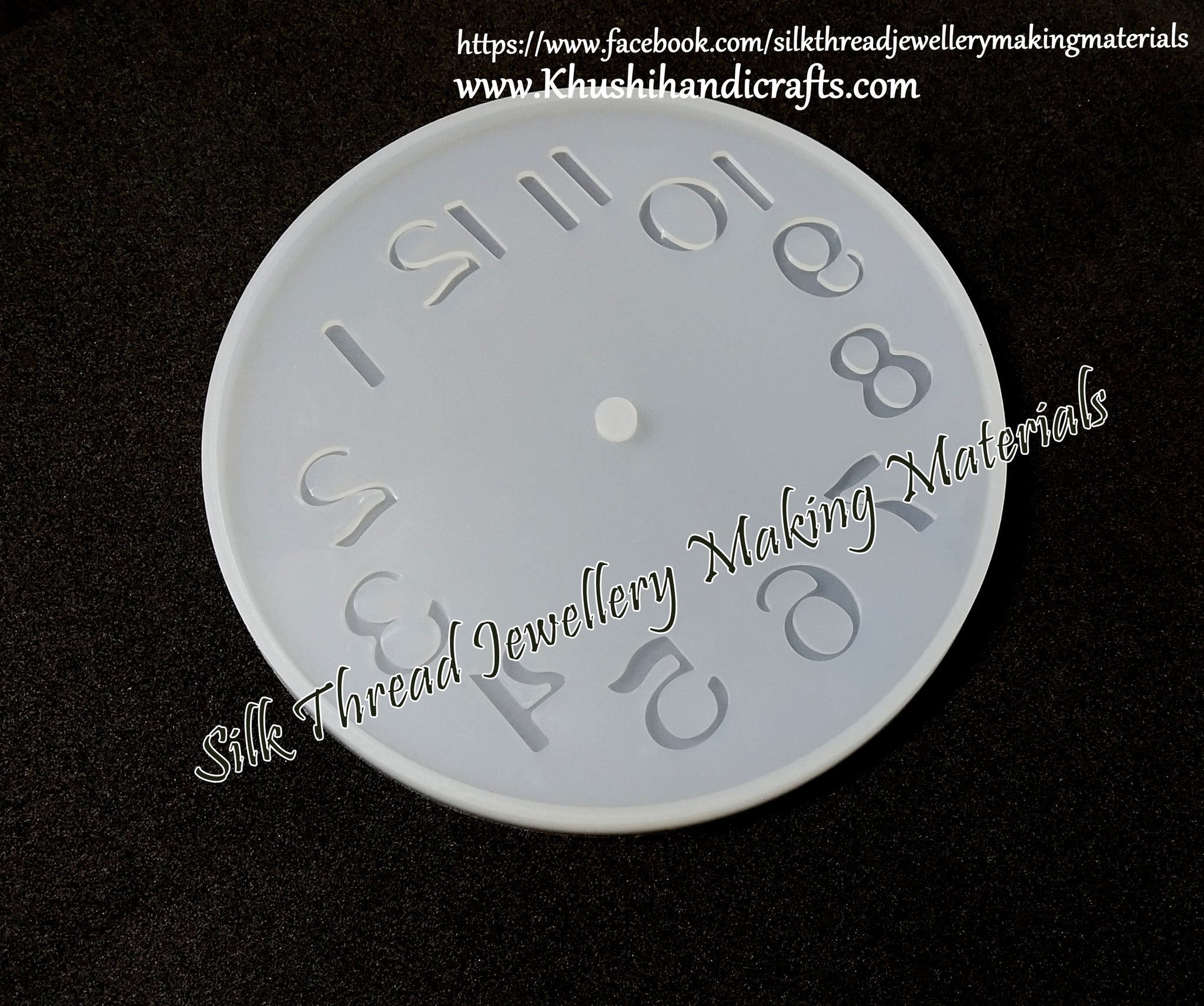 Arabic Numerals Clock Craft Silicone Mold