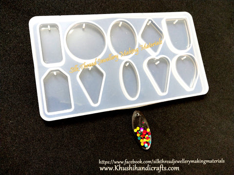Earring Pendant Silicone Mold For Resin Crafts and Jewellery Making