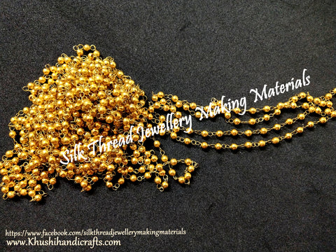 Gold linked chain 3mm.Sold per meter!