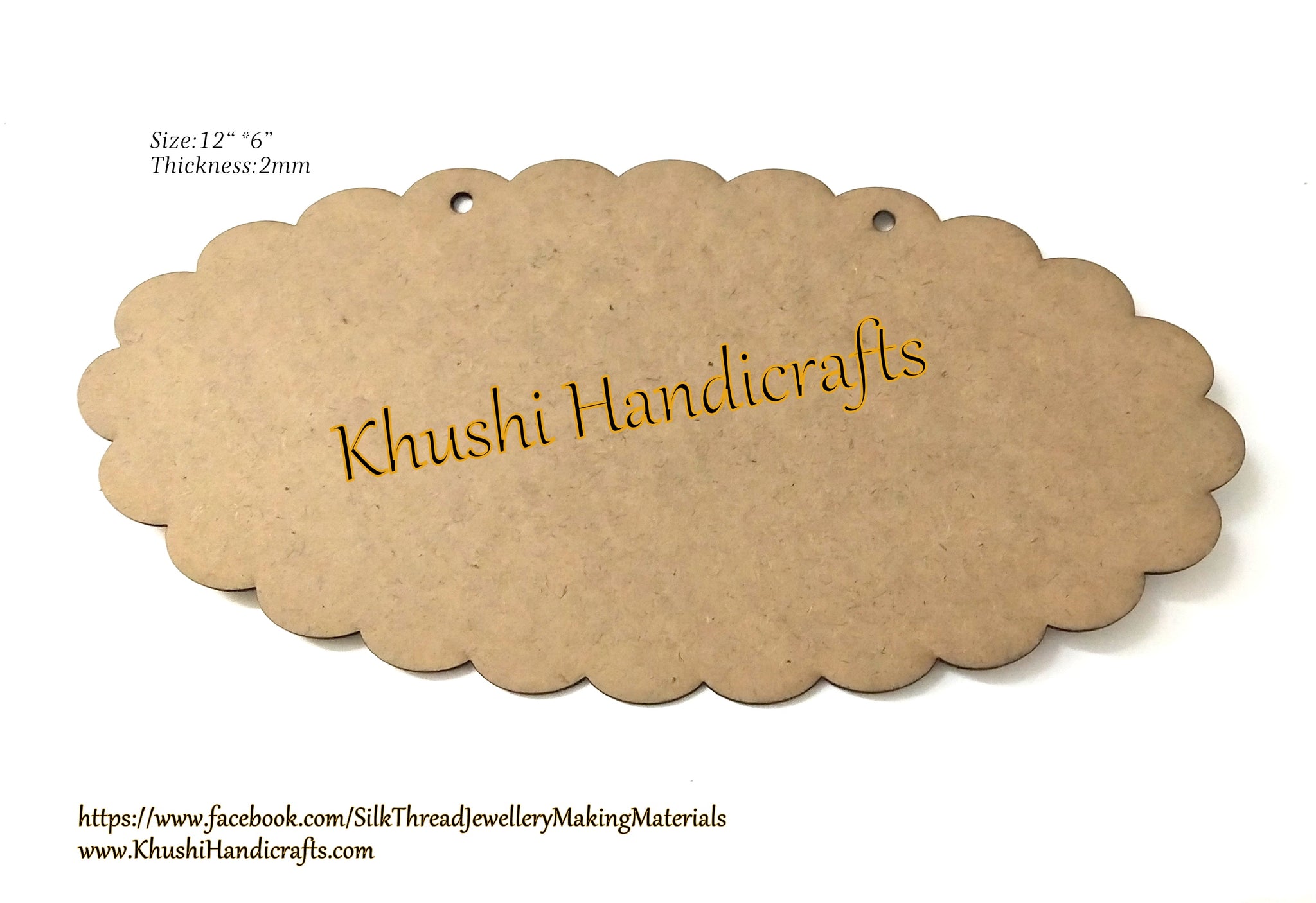 MDF name plate base