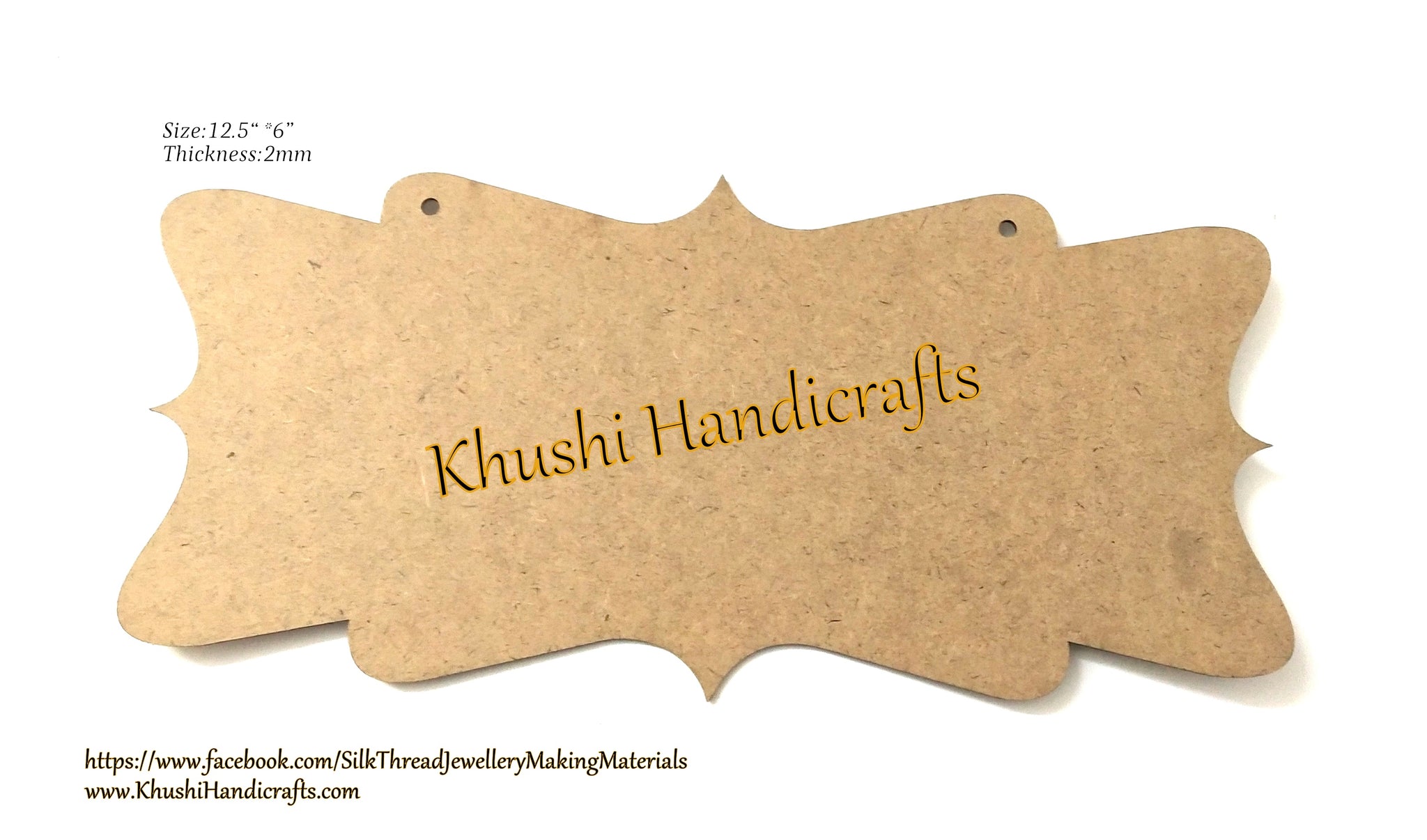 MDF name plate base