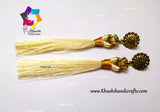 Silk Thread Tassel Earrings
