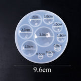 Gemstone mold/Semi circular/Cabochon Circle Pendant Silicone Mold