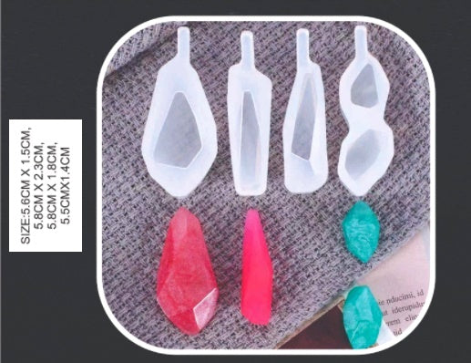 Epoxy Resin Silicone Molds Irregular Gemstone Crystal Mould Casting Making  Craft