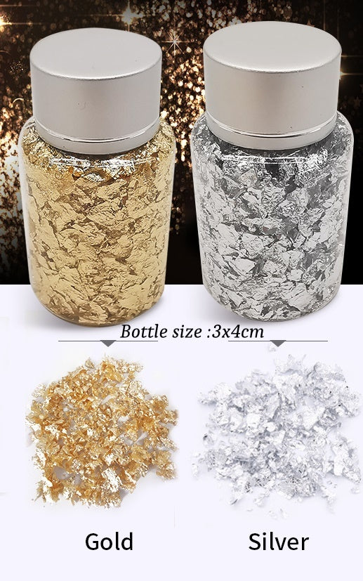 Gold silver Foil flakes