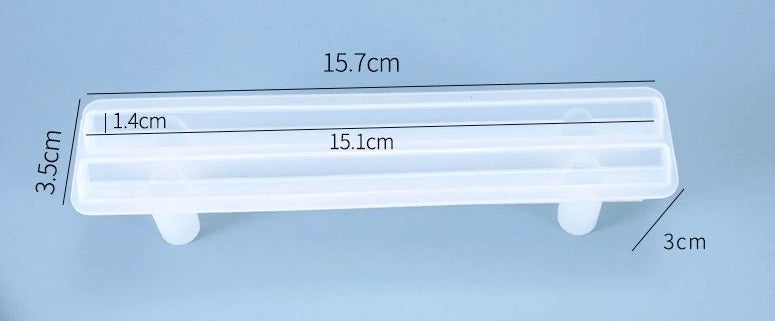 Straight Tray handle Pattern 1 Silicone Mold For Resin Crafts