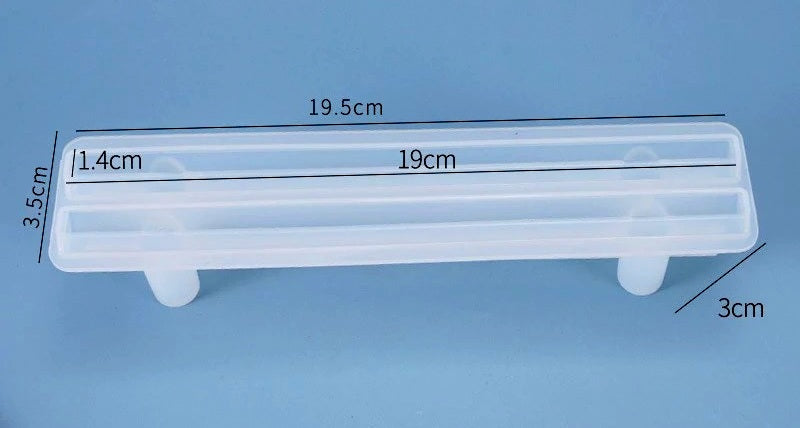 Straight Tray handle Silicone Mold For Resin Crafts