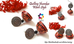 Warli Quilling Jhumkas