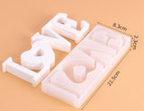 Valentine LOVE Word Letter Mold Mould for Baking,Cake,Chocolate,Clay and Resin crafts