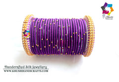 Purple Silk bangles