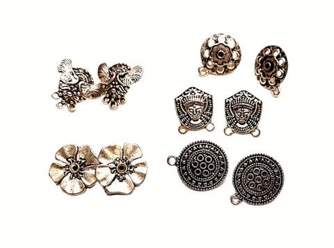 Antique Silver Studs Combo -Combo 1