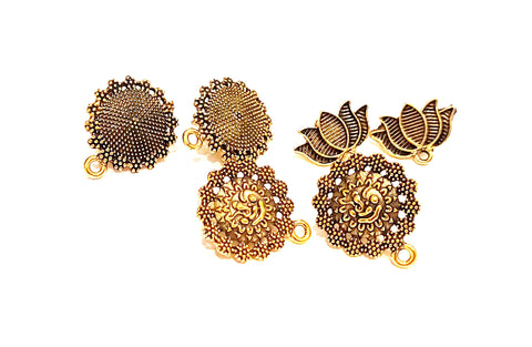 Antique Gold Studs -Combo 1