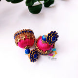 handcrafted silk earrings, wedding accessories