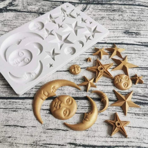 Stars Moon Silicone Mold For Resin Crafts