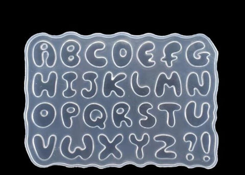 New Designer Alphabet Letters Food grade Silicone Mold moulds For Resin Jewelry and Baking
