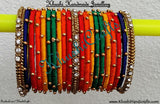 Rainbow Silk Bangles - Khushi Handmade Jewellery