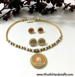 Reversible Necklace set - Khushi Handmade Jewellery