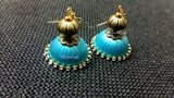 Designer Silk Thread Jhumkis - Khushi Handmade Jewellery
