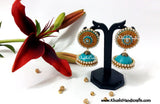 Quilled jhumkas