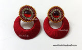 Chandbali Silk earrings