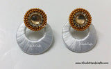 Chandbali Silk Handcrafted earrings - Khushi Handmade Jewellery