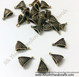 Antique Gold Triangular Bails - Khushi Handmade Jewellery