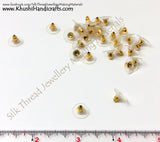 Stoppers/Stopper Pack of 100 pairs in Gold and Silver-Bulk - Khushi Handmade Jewellery