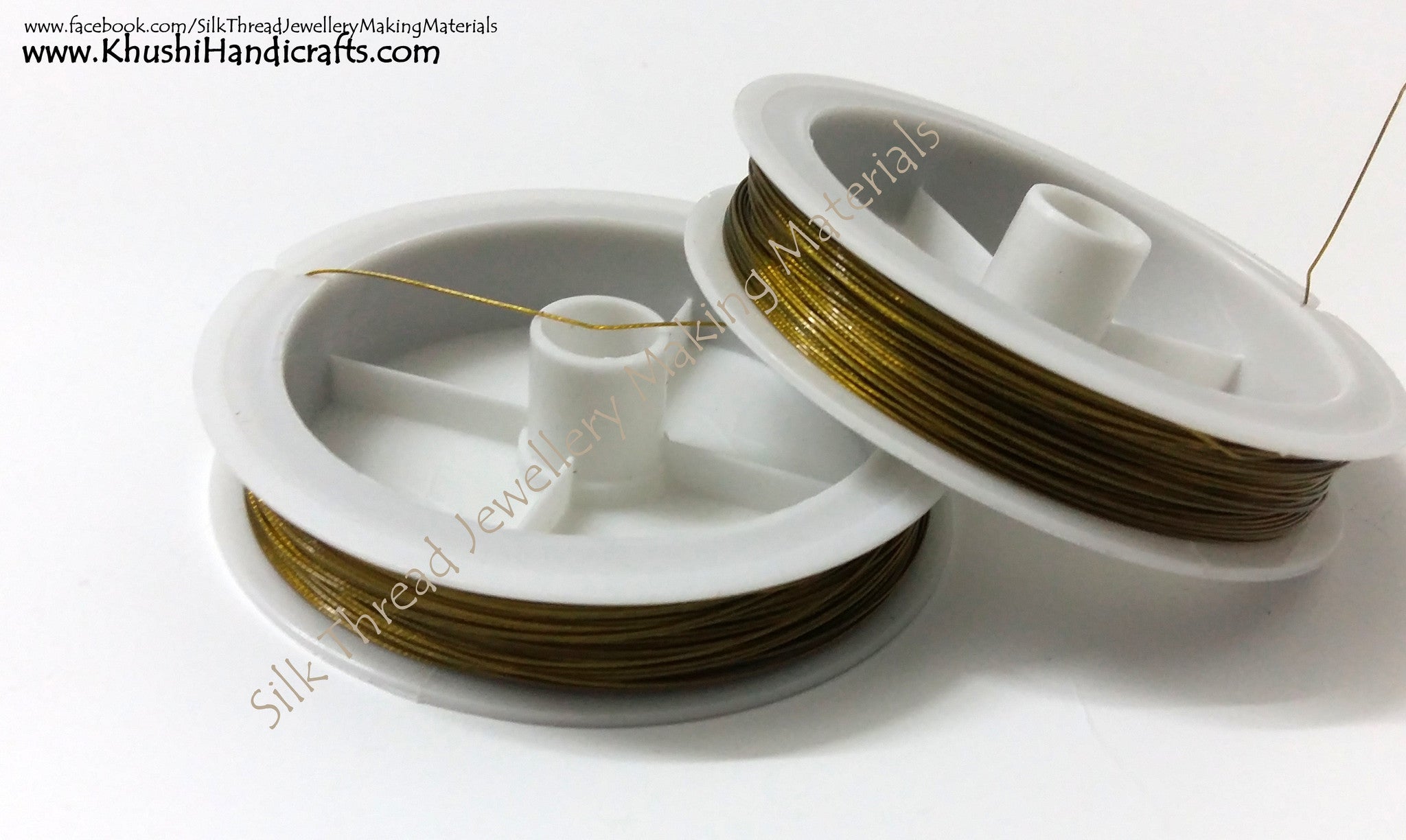 Gear Wire in Gold and Silver.Sold as a single roll! - Khushi Handmade Jewellery