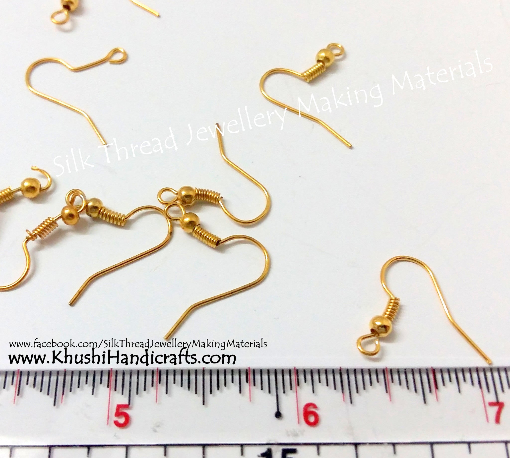 Fish Ear Hooks( Pack of 100 pairs) in Gold and Silver-Bulk – Khushi  Handicrafts