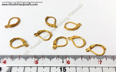 Lever Back Earring Hooks in Gold and Silver BL10