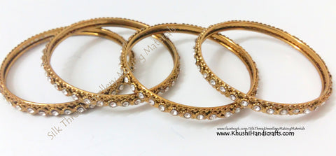 Stone Metal Bangles