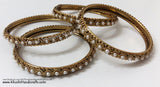 Pearl Metal Bangles - Khushi Handmade Jewellery
