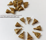 Bulk -High Quality Antique Gold Triangular Bails 100 pieces - Khushi Handmade Jewellery