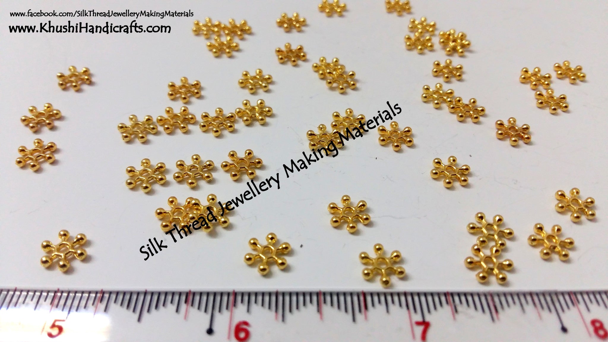 Gold Chakris (Sold in a pack of 10 grams) - Khushi Handmade Jewellery