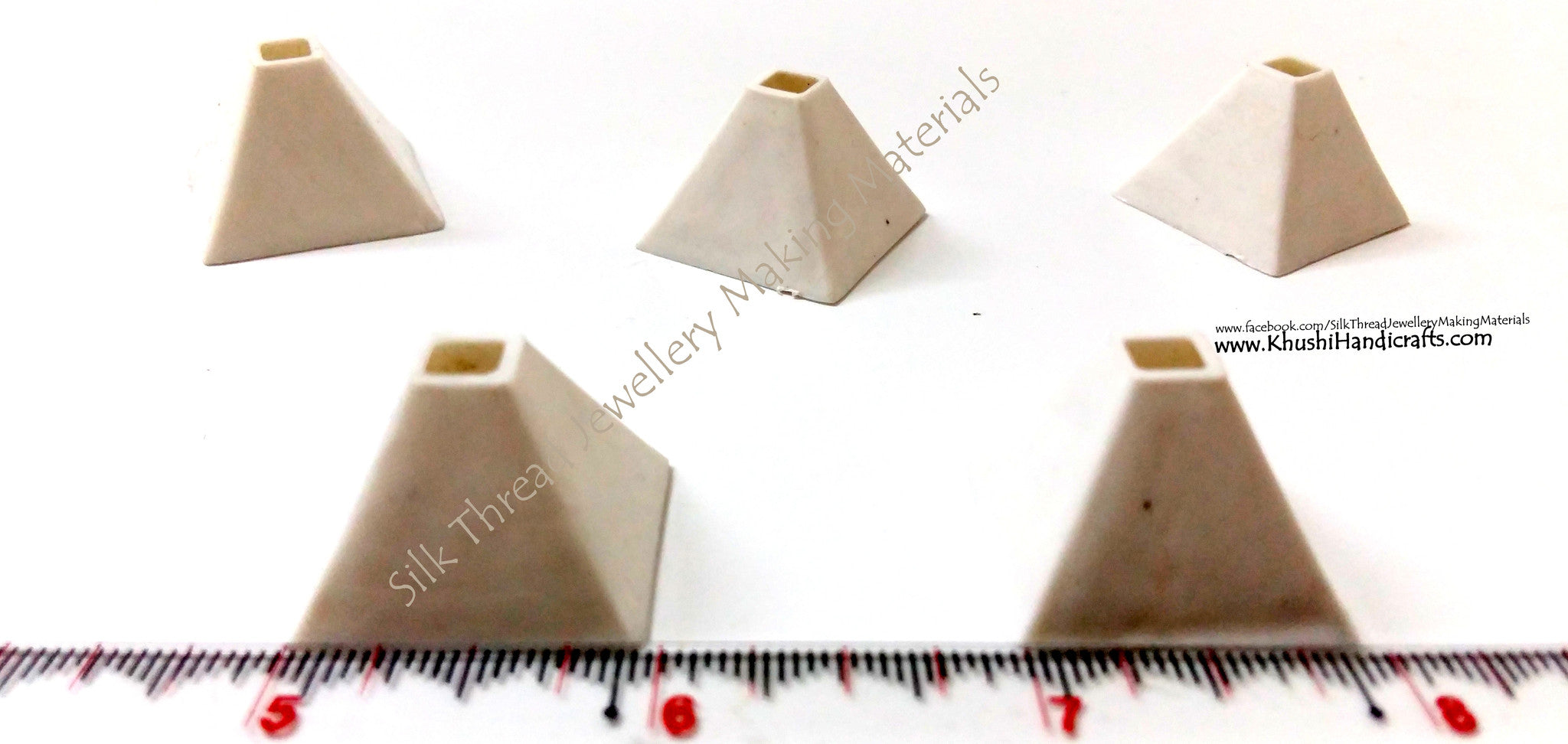 Pyramid shaped Jhumkas Bases.Sold as a pack of 10 pairs! - Khushi Handmade Jewellery