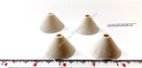 Cone shaped Silk thread jewelry base