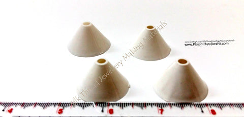 Cone shaped Jhumka Bases-Pack of 10 pairs -Moulds for Silk Thread Jewelry Making!