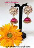 silk thread jhumka earrings