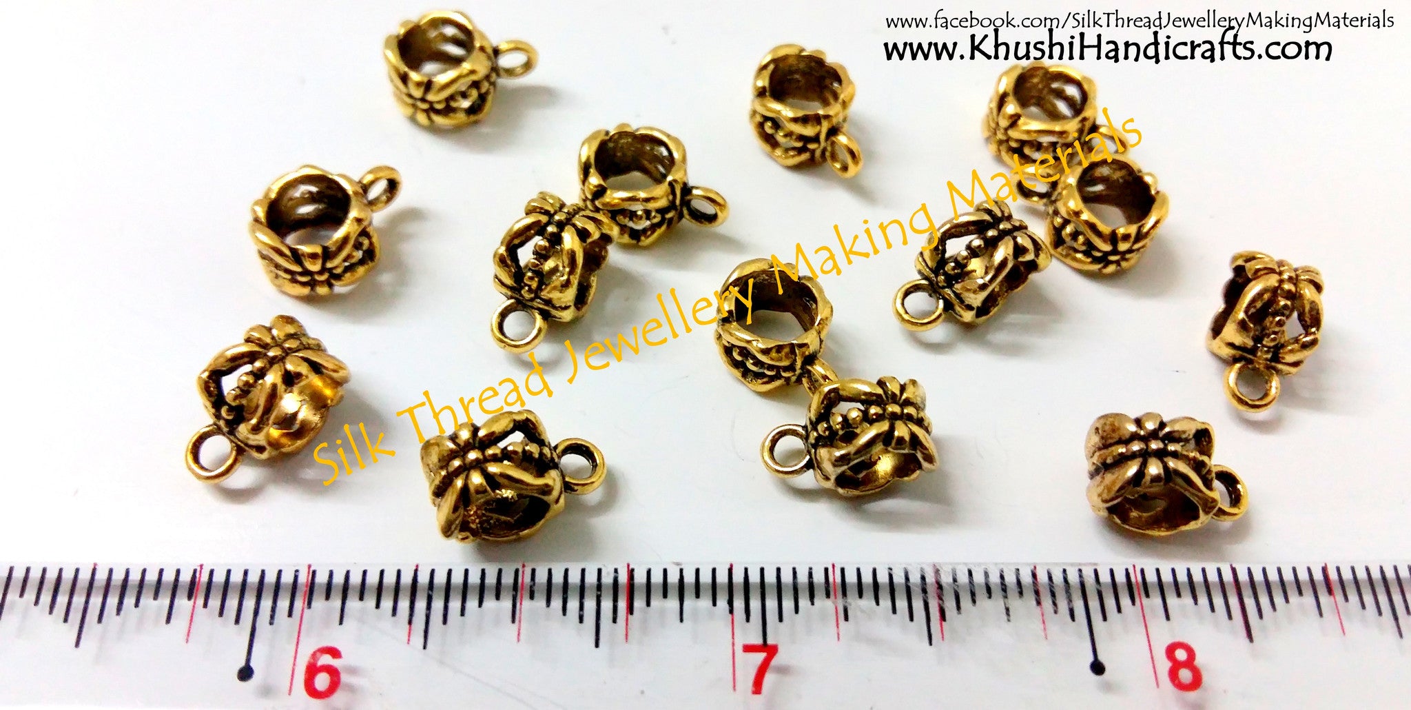 High Quality Antique Gold Bails - Khushi Handmade Jewellery