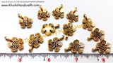Antique Gold Flower charms