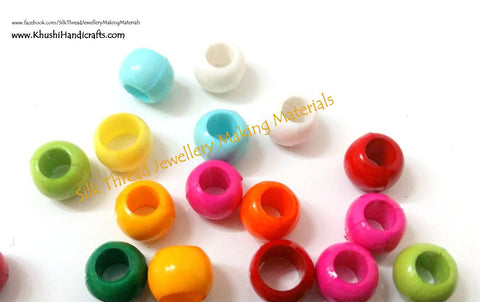 Plastic Round beads 8mm(Pack of 50grams)