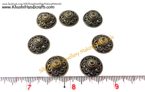 Antique Bronze Bead Caps -BC11