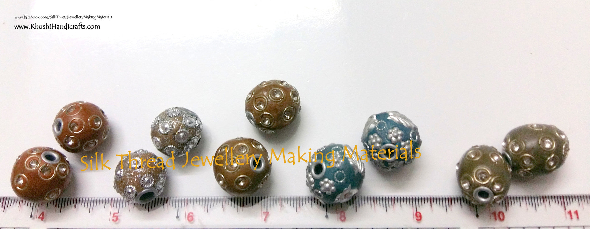 Combo of 5 pairs of Designer Handcrafted Beads.Jewellery Materials