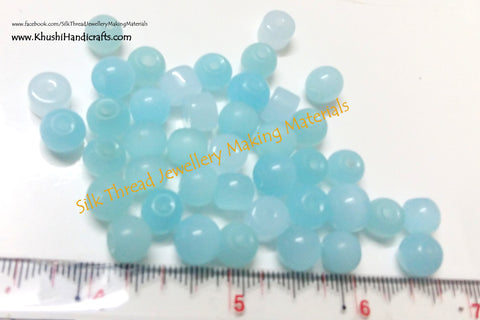 Light Blue Glass Bead Combo.Pack of 30 grams