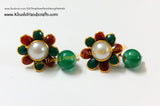 Single Layered Pachi Stud / Paachi Studs - Khushi Handmade Jewellery